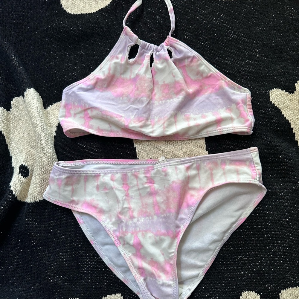 Place Pink and White Swimwear